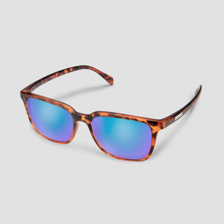 Boundary Matte Tortoise | Polarized Blue Mirror