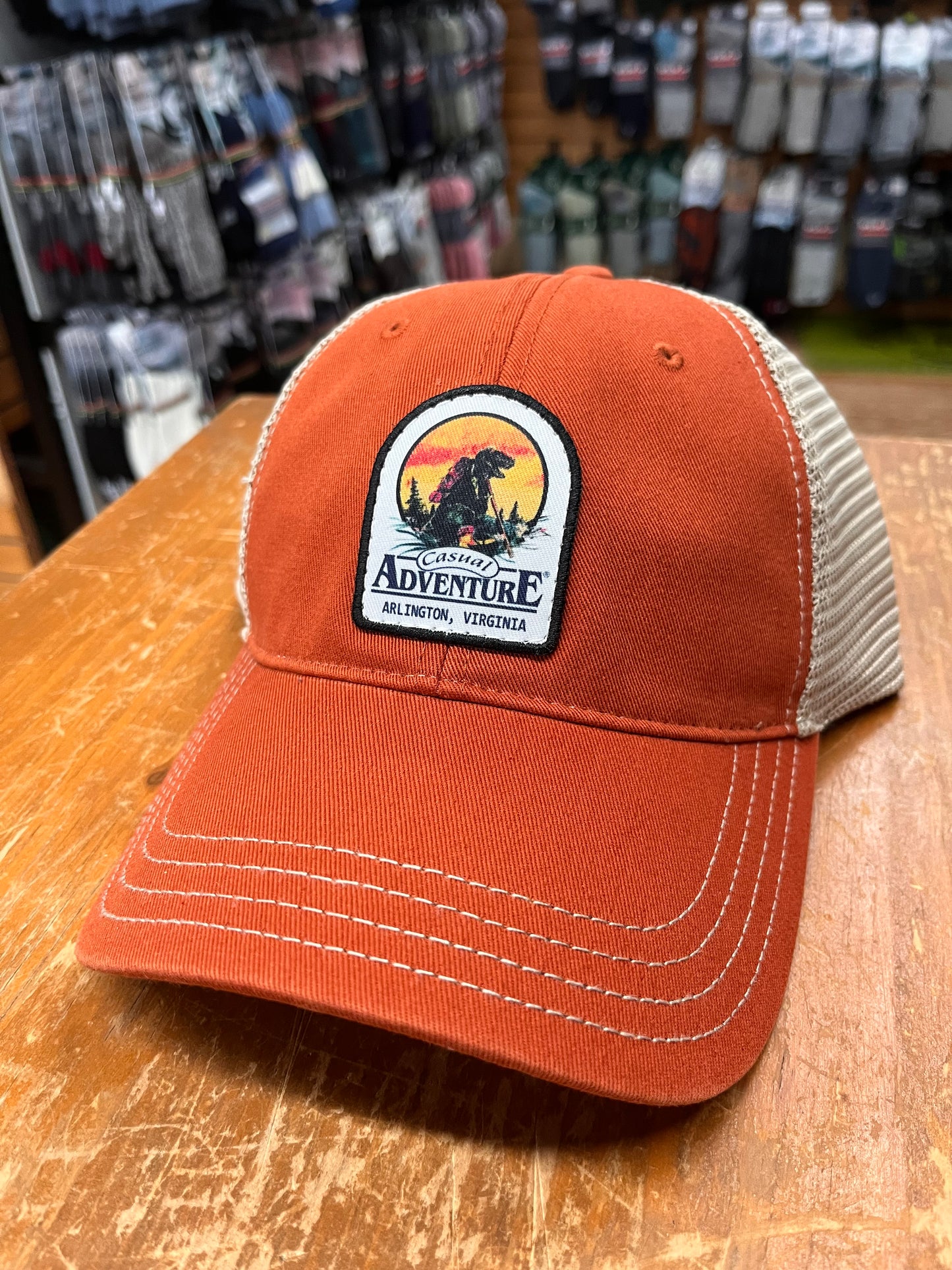 Casual Adventure Dinosaur Garment Washed Trucker Hat