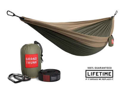 Double Deluxe Parachute Nylon Hammock