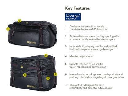 Double Haul™  55L Convertible Duffel & Tote