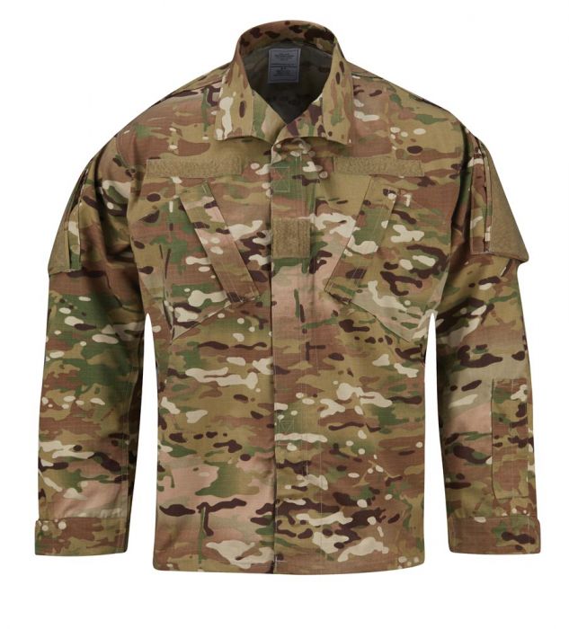 Propper® ACU Coat - New Spec-50% nylon/ 50% cotton ripstop-Multicam