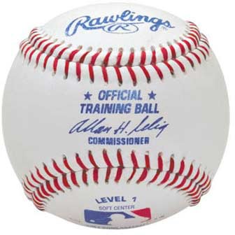 Level 1 Polyeurethane Soft Center Ages (5-7) Training Baseballs (Dozen) ROTB1