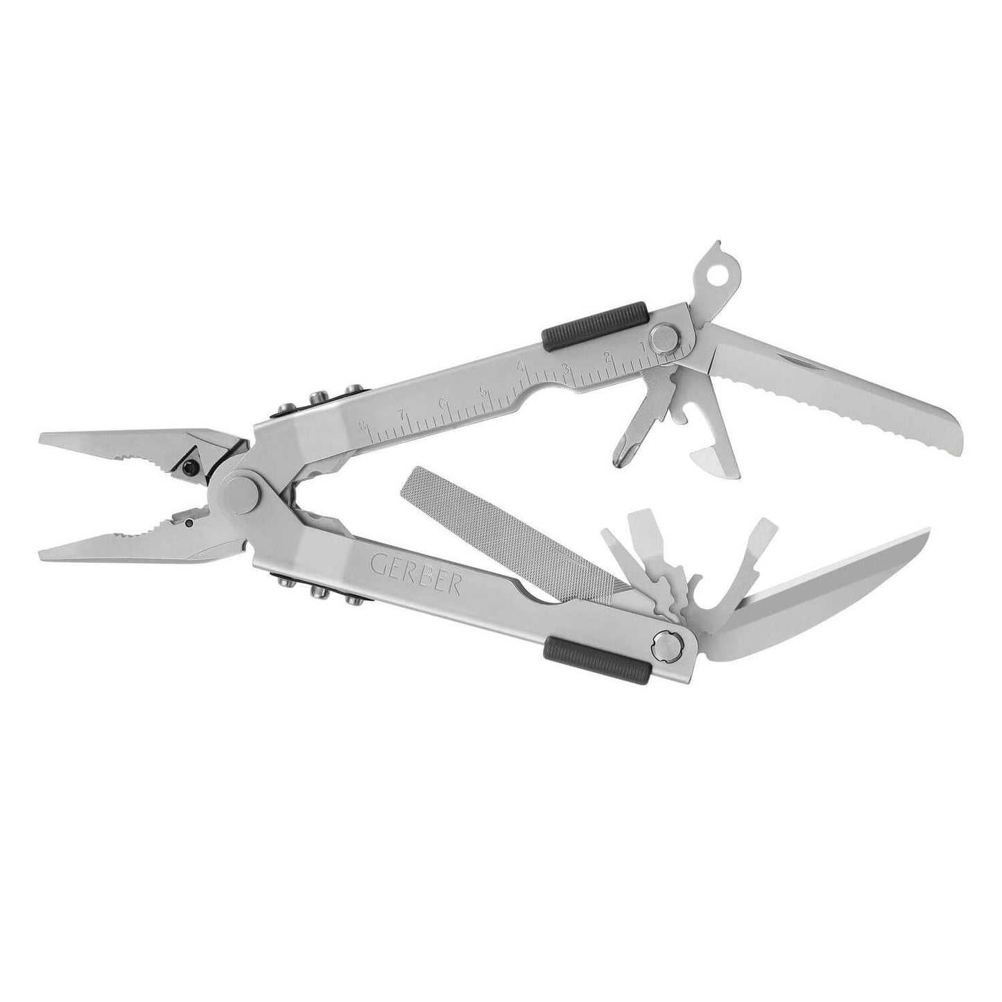 MULTI-PLIER 600 - STAINLESS, CARBIDE CUTTERS, NEEDLENOSE, LEATHER SHEATH