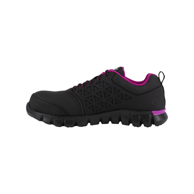 Sublite Cushion Work - RB491  Women's Athletic Work Shoe - Black and Pink