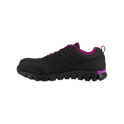 Sublite Cushion Work - RB491  Women's Athletic Work Shoe - Black and Pink