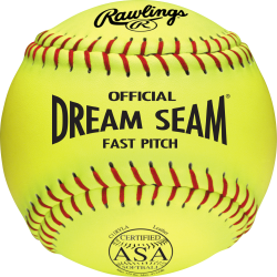 ASA NFHS 11 inch Dream Seam High Density Cork Core Leather Softballs (C11RYLA)