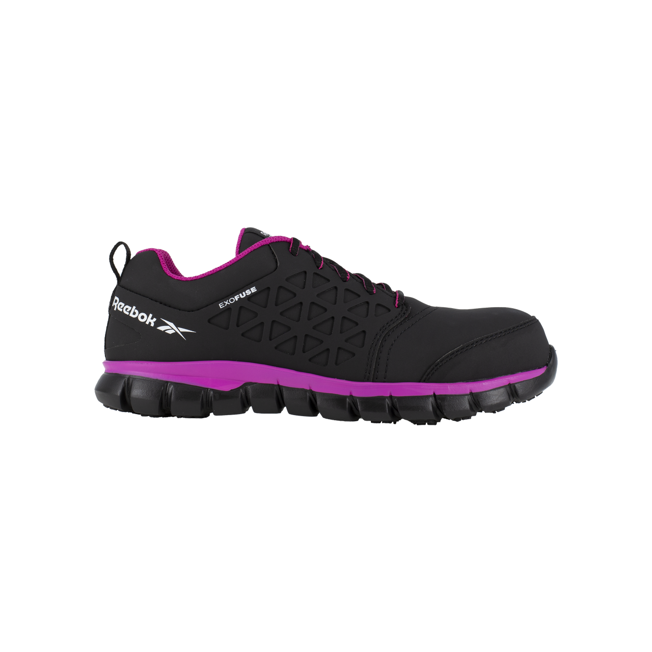 Sublite Cushion Work - RB491  Women's Athletic Work Shoe - Black and Pink