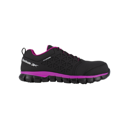 Sublite Cushion Work - RB491  Women's Athletic Work Shoe - Black and Pink
