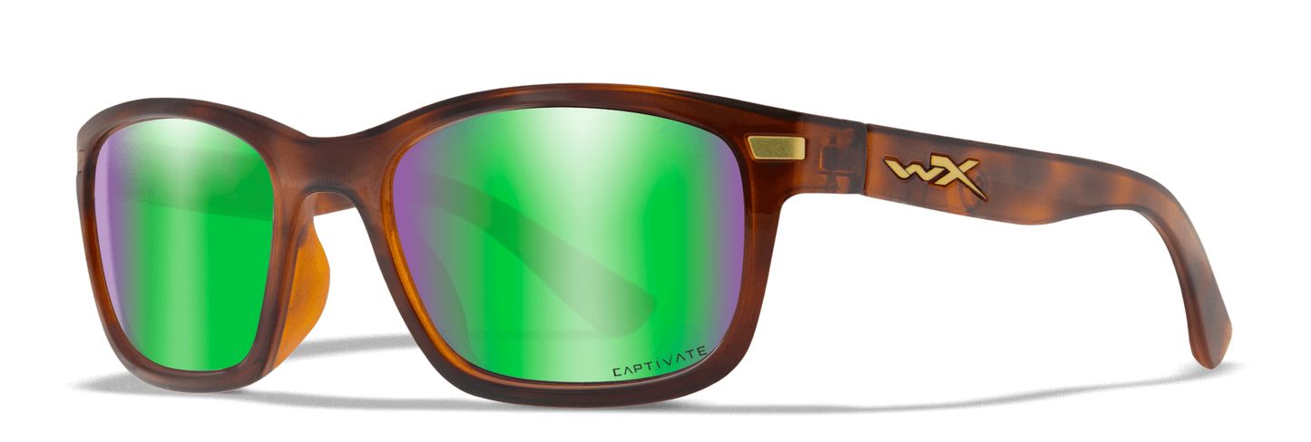 WX Helix - Gloss Demi - Captivate Polarized Green Mirror
